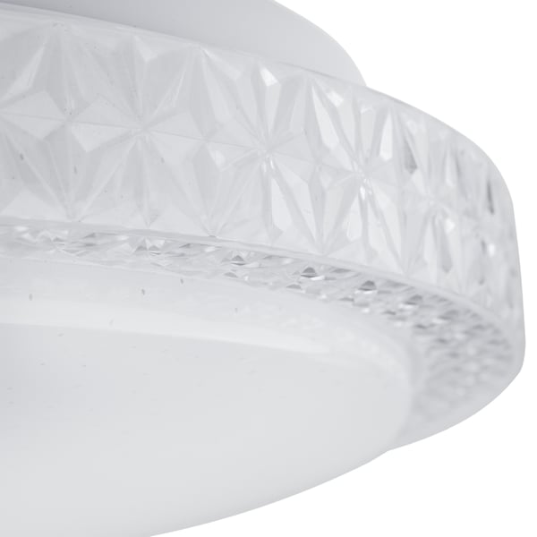 LED-kattovalaisin pinta-asennettava AGA2 72W IP44 CCT valkoinen pyöreä 50cm + LUMILED kaukosäädin