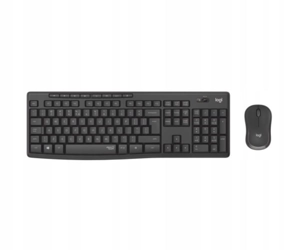 Trådløst tastatur + musesæt Logitech MK295 Silent Wireless Combo grafit