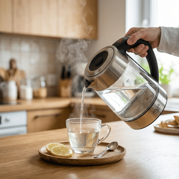 AD 1247 lasinkeitin 1,7 L lämpötilan säätöominaisuudella
