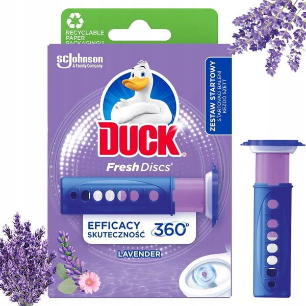 Duck Fresh Discs Lavendel toiletgel-disk 36ml med applicator