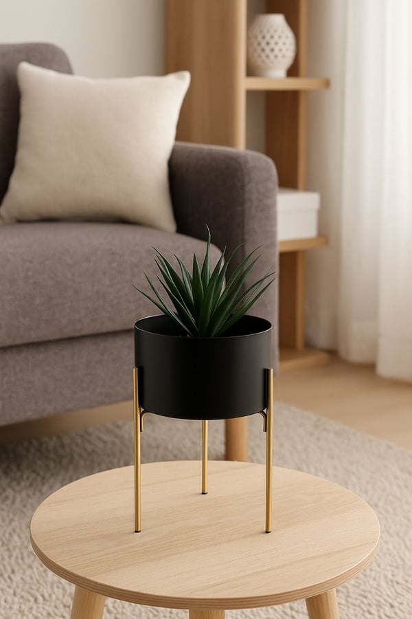 Stående blomsterstat 20 cm metal LOFT