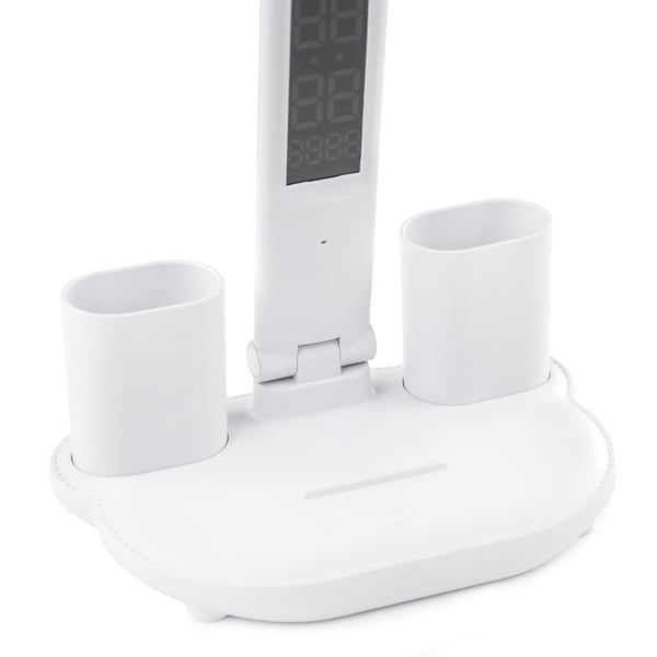 LED-skrivebordslampe Hvid Induktiv Oplader til Børn og Studerende til Studiebrug