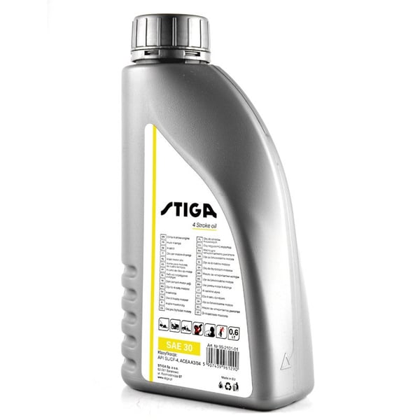 Motorolie til plæneklipper traktor NAC Honda Briggs Loncin Stiga SAE30 0,6L SL/CF