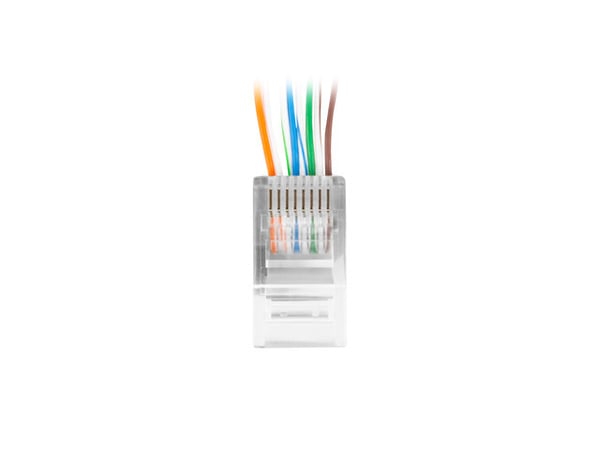 Lanberg PLU-6020 RJ-45 8P8C cat. 6 UTP verkkopistoke 20 kpl oppaalla