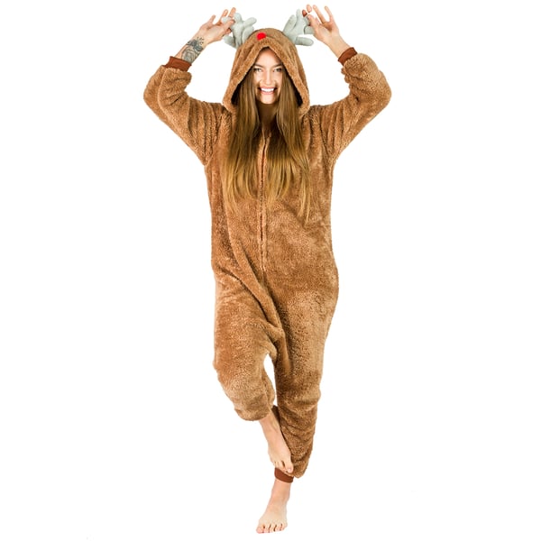 Herr mörk renpyjamas present kigurumi onesie hel del l Onesie kostym ren - M