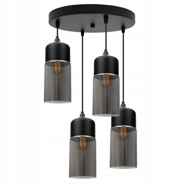 HÆNGENDE LOFTSLAMPE, GLASPLAFON, LED-LAMPE