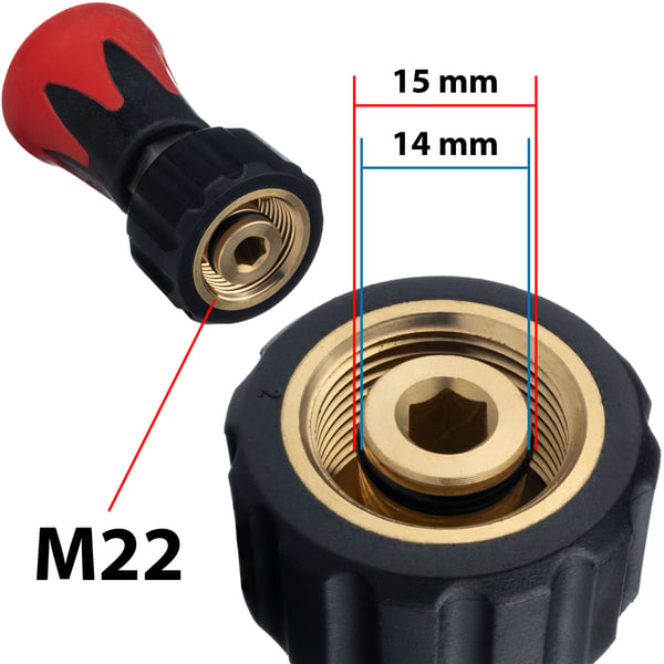Kärcher Minilans M22 med 40° flatstrålemunstycke röd 4000PSI