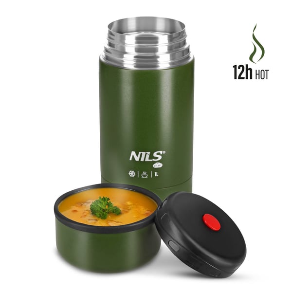 Ruoka-thermos 1000ml vihreä NILS CAMP NC3802