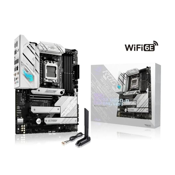Asus ROG Strix B650-A pelitietokoneen wifi-emolevy /AMD B650/DDR5/SATA3/M.2/WiFi/BT/PCIe4.0/AM5/ATX