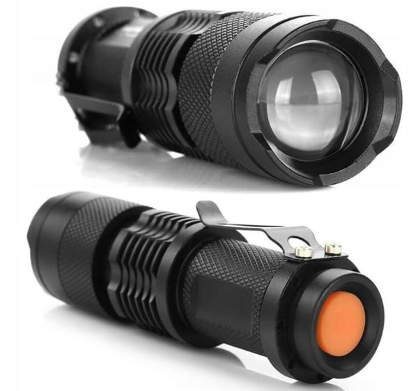 Taktinen LED-taskulamppu Zoom UV-diodi Amber Setelitesteri Kestää