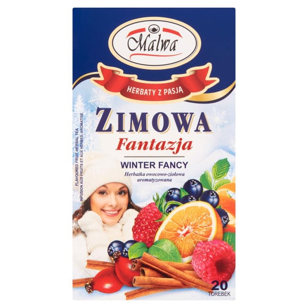 Malwa frugt- og urtete vinterfantasi 40 g (20 x 2 g)