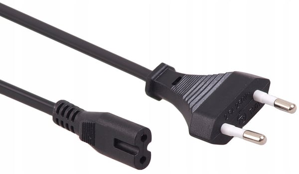 Akyga AK-RD-01A strømkabel til bærbar computer 2-benet otte IEC C7 1,5 m EU-stik