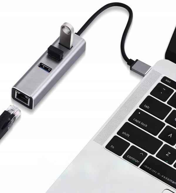 NETVÆRKSKORTHUB USB 3.0 GIGABIT RJ45 1000Mb RJ45 LAN-ADAPTER