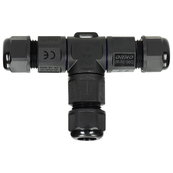 T-LIITOSKAAPELILIITTIN IP68, MAKS. 3X4MM2, 450V/25A - ON-AE-13602