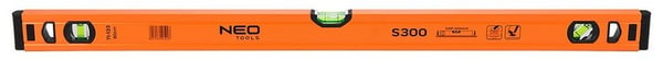 ALUMINIUM VATTENVAS S300 3 NIVEAUER 80CM - T N71-133