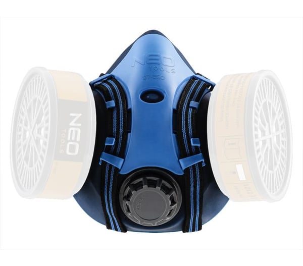 SILIKONE HALVMASKE MED PLADS TIL TO FILTRE - T N97-350