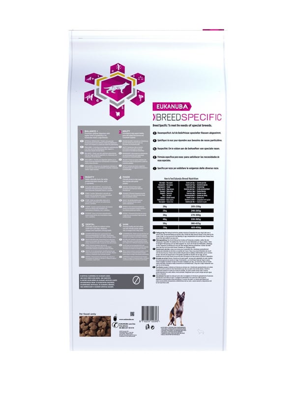 Eukanuba schæferhyrde kylling tørt hundefoder 12kg