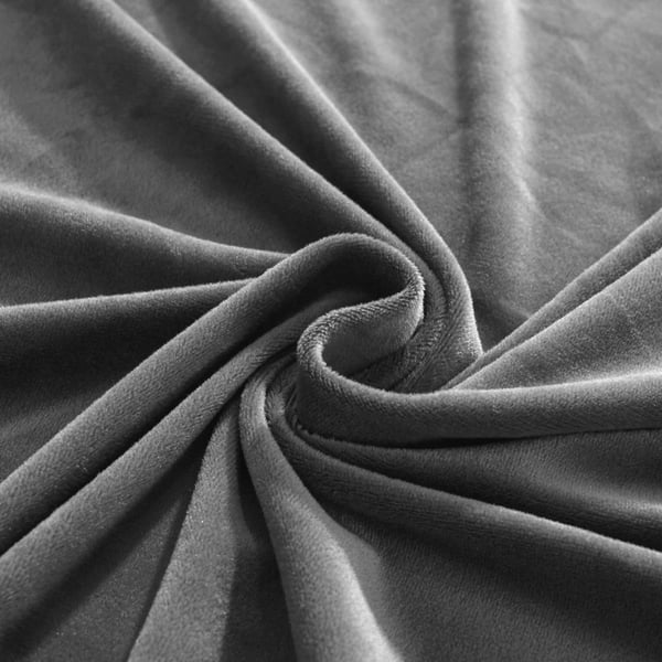 Harmaa samettinen sohvanpäällinen 4-paikkaiselle [22X4]