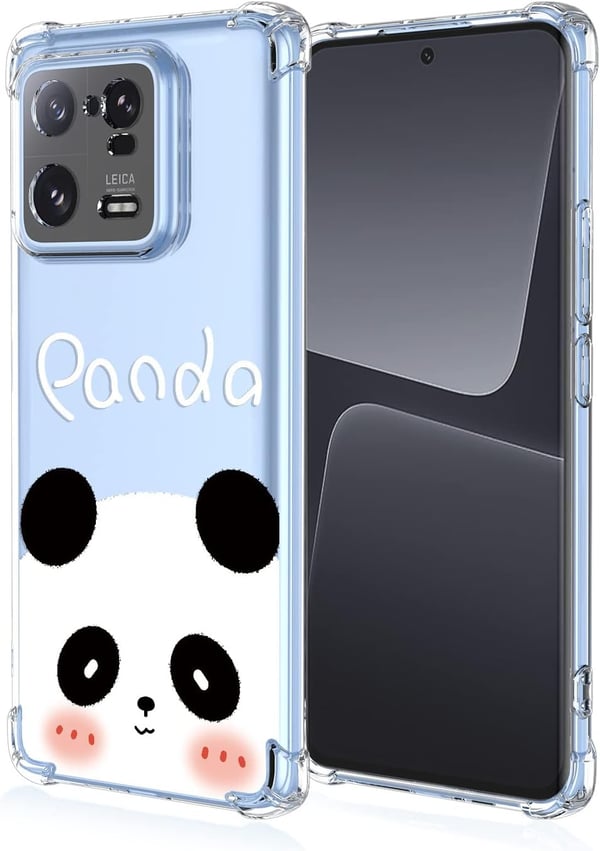 Etui til Xiaomi 13 Pro med gennemsigtig pandabjørn