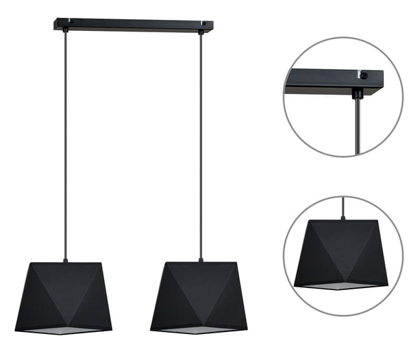 Diamond E27 LED 2x60W TAKHÄNGLAMPA