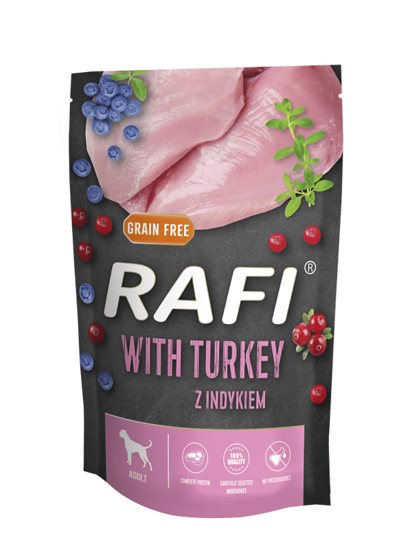 Rafi Märkäruoka koirille kalkkunalla 500 g