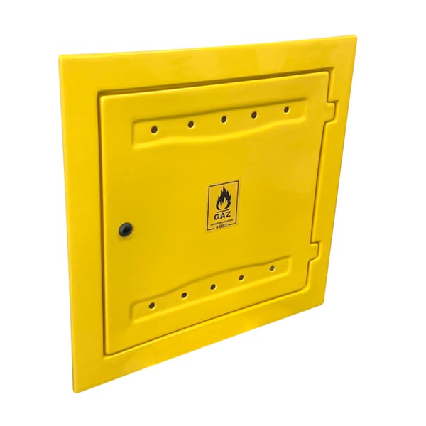 GASMÄTARHUL AV PLAST 150*600*600MM GULT - DG P120*60