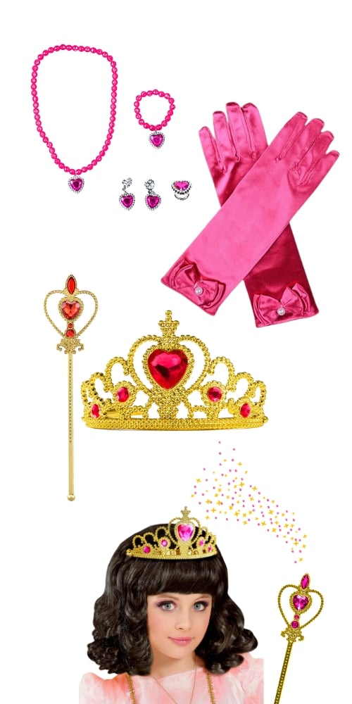 Barbie Pink Prinsessa Karnevaaliasusetti Kultaisella Kruunulla