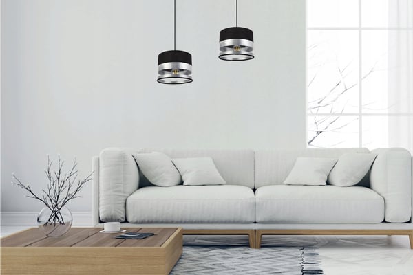 MODERNE LOFTHÆNGELAMPE MED KROM LED-LAMPESKÆRM
