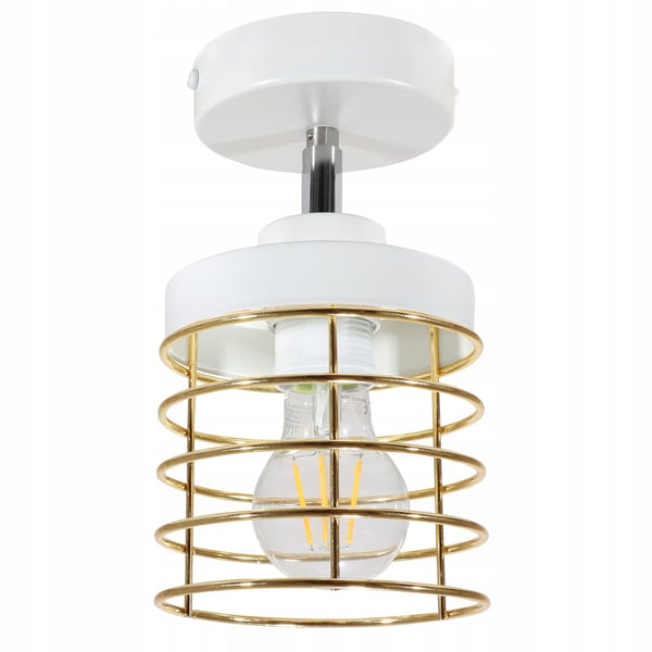 Lofthængende lampe med gylden LED-loftlampe