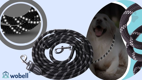 Hundträningskoppel, starkt, långt, tjockt, 10M
