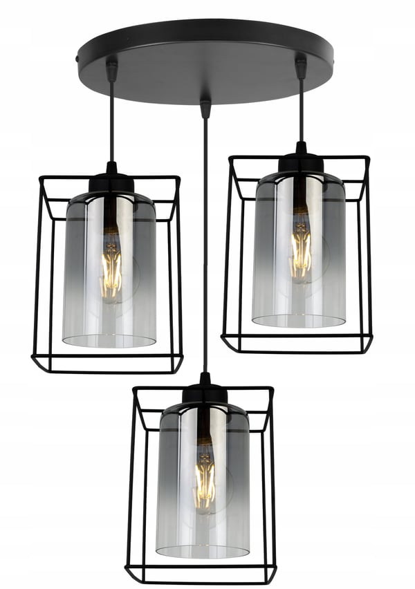 MODERNE ELEGANT HÆNGELAMPE MED GLASSKÆRM