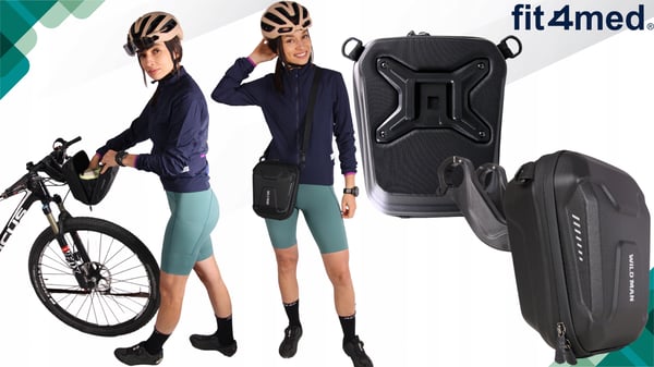 Styrväska för cykel hård væske for løbehjul med lynlås vandtæt 3L XL