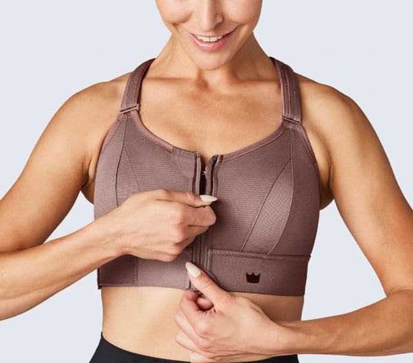 Shefit Sports-BH Stærk Støtte Justerbar Dusty Pink 6XL