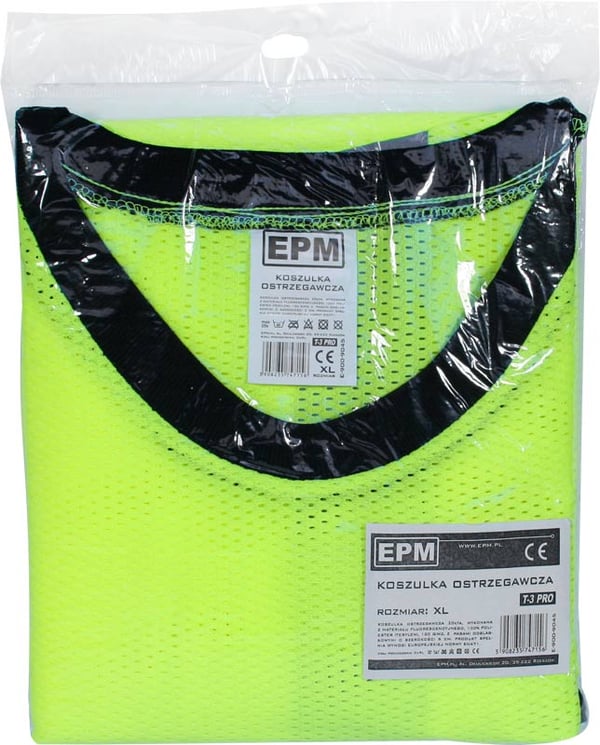 REFLEKTERANDE GUL T-SHIRT T-3 PRO L - E-900-9044