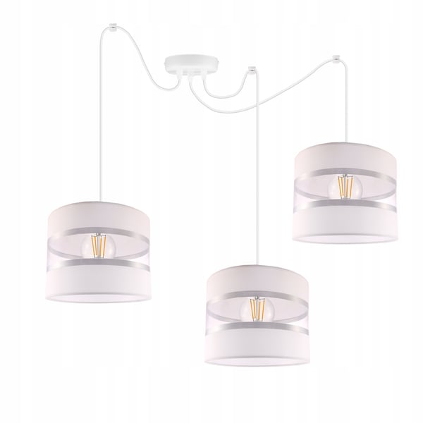 Lofthængende lampe med loftskrone og edderkopskærm