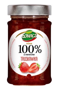 Łowicz Mansikkahillo vähäsokerisella 210 g