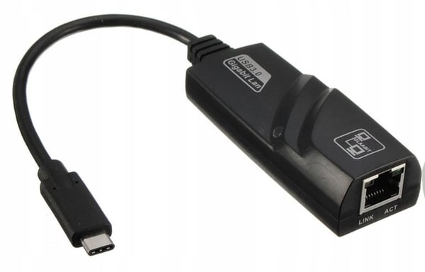 Lanberg USB-C 3.1 -> RJ-45 1Gb verkkokortti kaapelilla