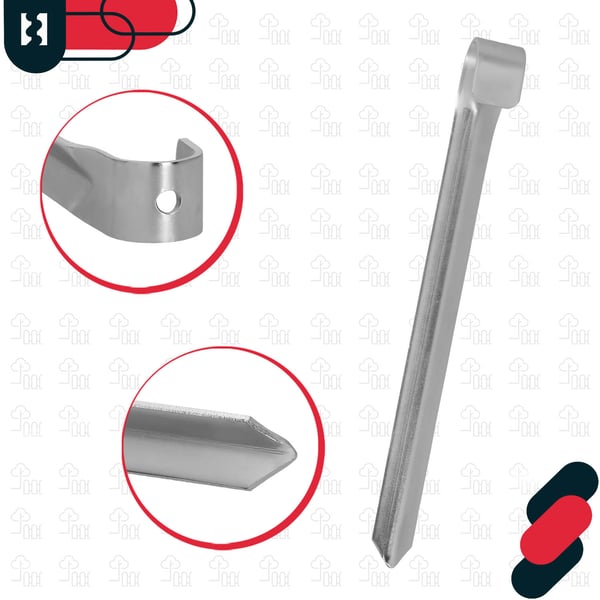 Kotarbau® trampoliineille tarkoitettu sisäänajettava ankkuri, sinkitty, 430 MM