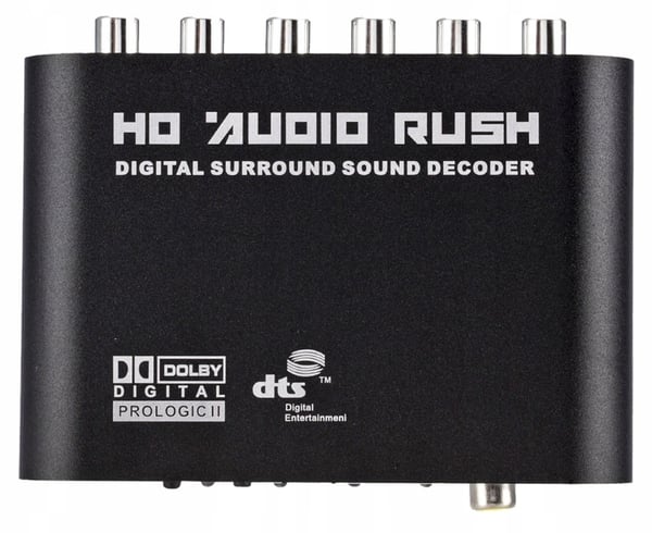 Dekoder OPTISK TOSLINK SPDIF 5.1 ANALOG AC3/DTS