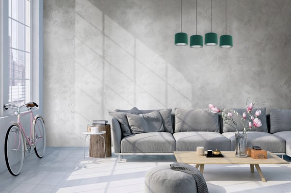 HÆNGELAMPE, LOFTKRONE, KROM, FLØJLSSKÆRM