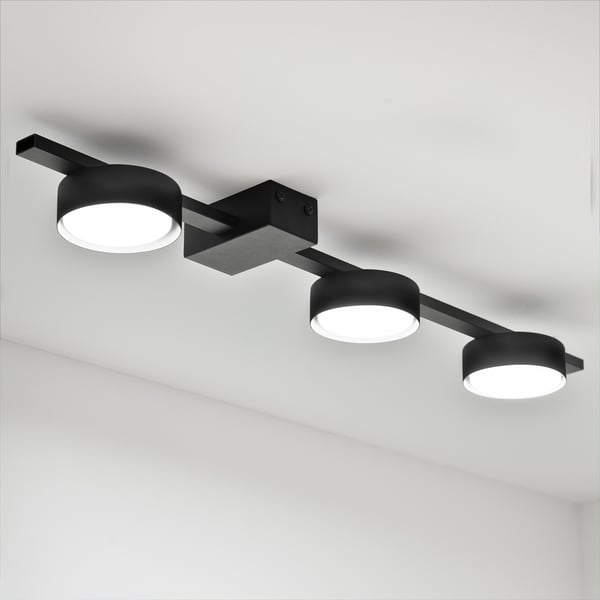 Taklampa OVILO halogenvärmare LED 3x GX53 spotbelysning väggreflektor LUMILED