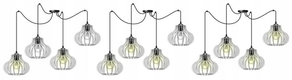 Hængende lampe, loftslysekrone, træ, LED lampeskærm