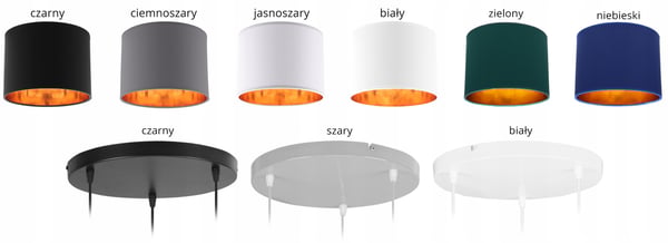 LOFTSLAMPE MED GYLDET LED-SKÆRM