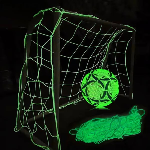Förstärkt fluorescerande målnät som lyser i mörkret 180x120 cm