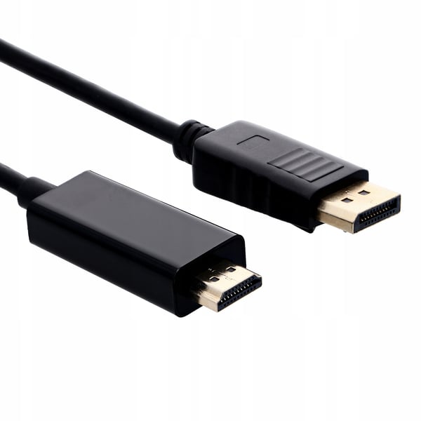 DISPLAY PORT - HDMI -kaapeli 1,8 m DP DisplayPort 4K -sovitinkaapeli - PAWONIK