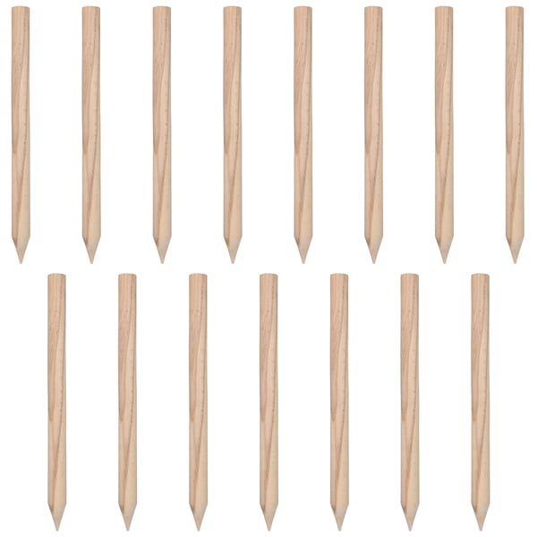 KOTARBAU® geodetiska träpålar i bok för tomater grönsaker träd 40 cm set om 15