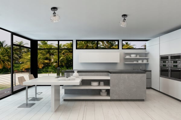 LOFT-KATTOVALAISIN, KRISTALLIPALLO, KROMI, LED
