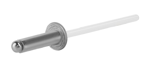 Åbne aluminiumnitter 3,2x8mm RAL9010