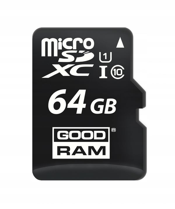 GOODRAM 64GB microSDXC-muistikortti M1AA-0640R12 cl 10 UHS-I + sovitin
