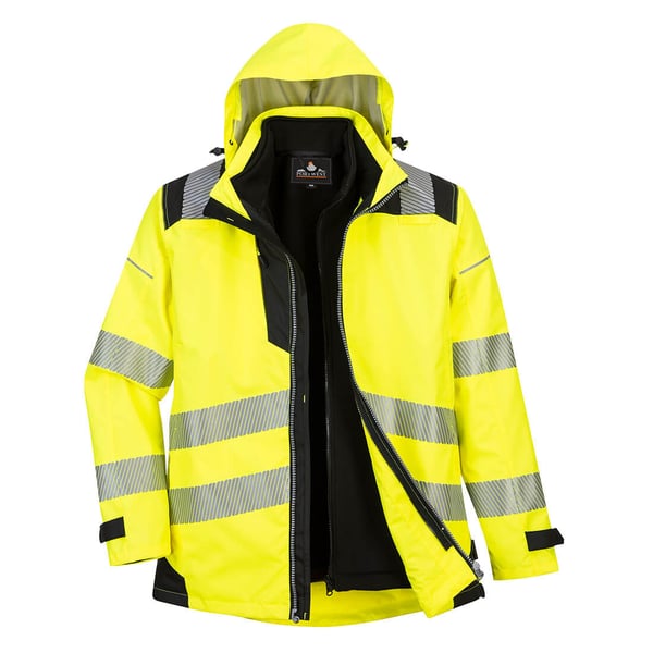 3-i-1 ARBEJDSJAKKE PW365YBR GUL L - KUR 365Y L